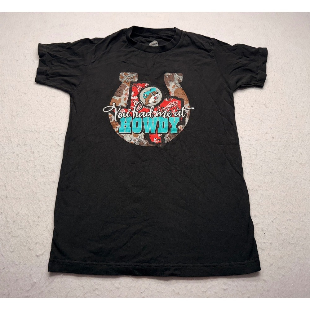 Buc-ee's You Had Me At Howdy Texas Horseshoe Graphic T-Shirt Black Small